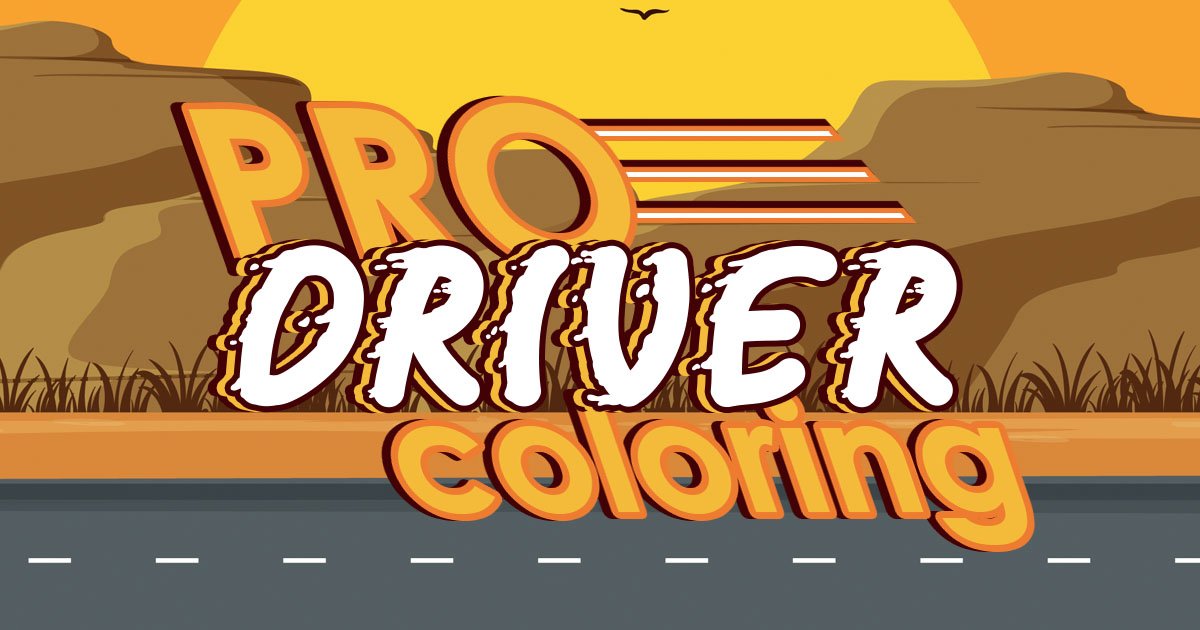 Pro Driver Coloring